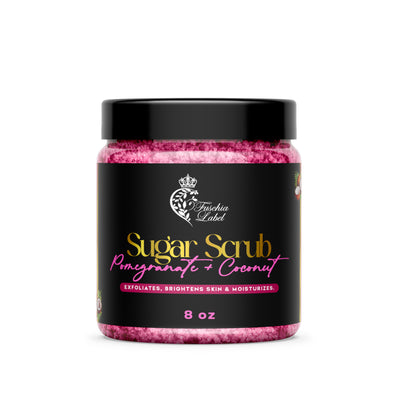 Pomegranate & Coconut Exfoliating Sugar Scrub - 8 oz
